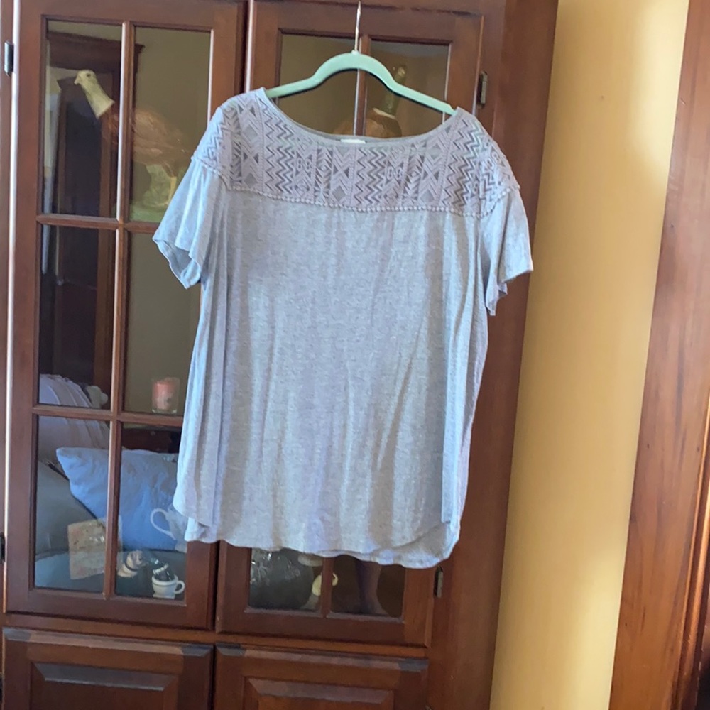 AVA & VIV 2X Grey T Shirt